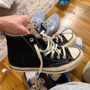 Converse Black and White High-Top Sneakers